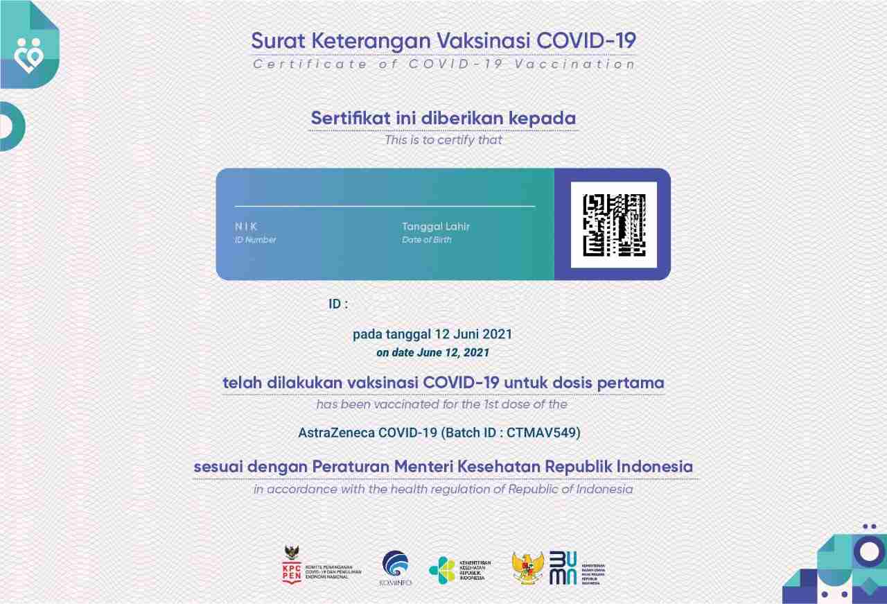 sertifikat vaksin